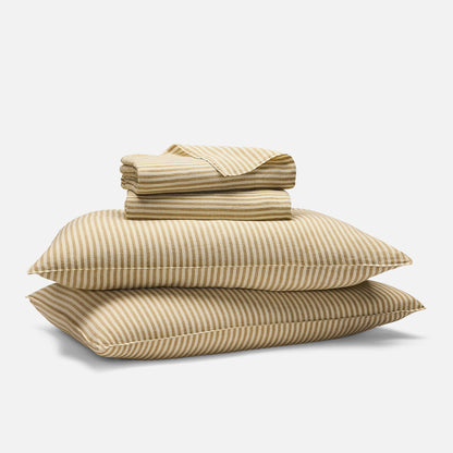 Set of 2 Washed European Linen Core Sheet Set Bundle