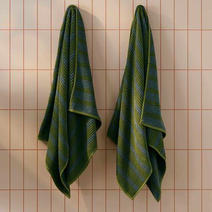 Ribbed Cotton TENCEL™ Set of 4 Bath Towel Bundle