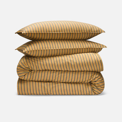 Washed Classic Percale Duvet Set