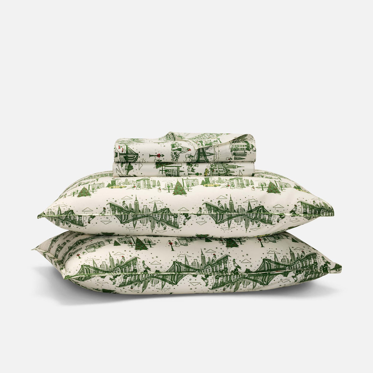Set of 2 Washed Classic Percale Core Sheet Set Bundle