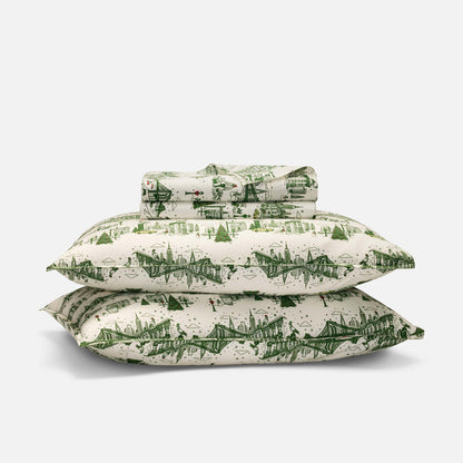 Set of 2 Washed Classic Percale Core Sheet Set Bundle