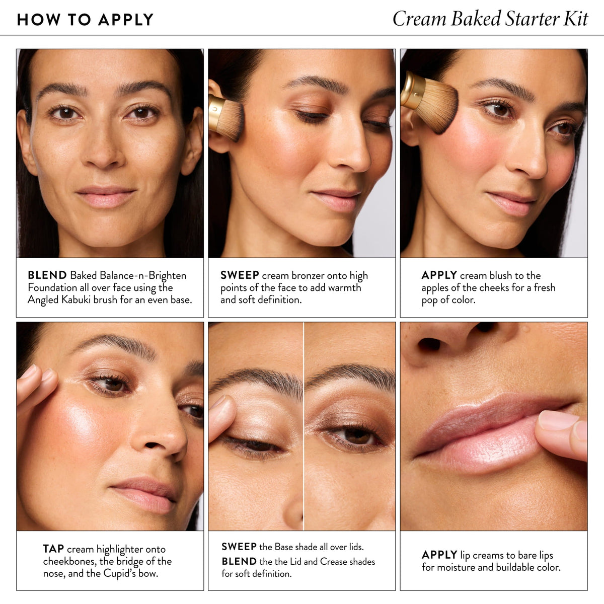 Hydrating Cream Color + Glow Palette Starter Kit (4PC)