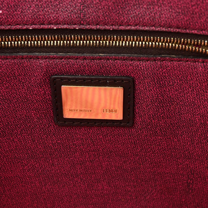 Zucca Spalmati Medium Roll Tote Tobacco Fuxia