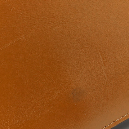Suede Calfskin Medium Faye Shoulder Bag Mustard Brown