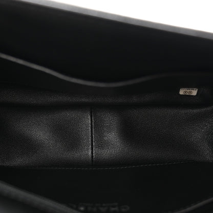 Calfskin Quilted Medium Rock My Shoulder Flap Black