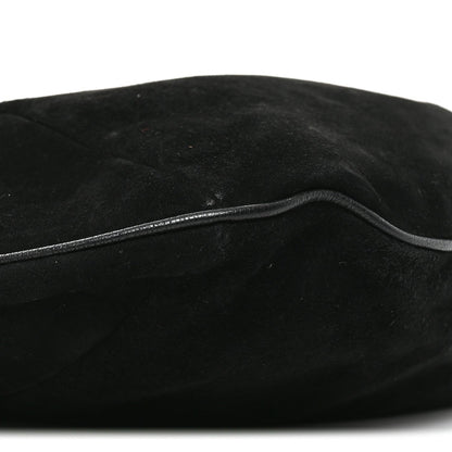 Suede Buffalo Horn Mombasa Hobo Black