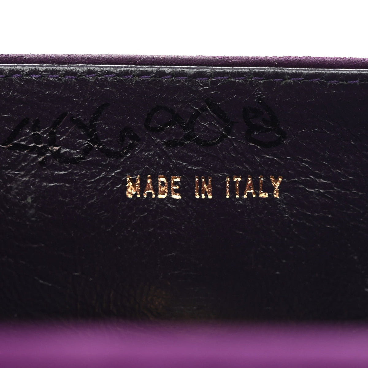 Suede CC Flap Clutch With Chain Purple