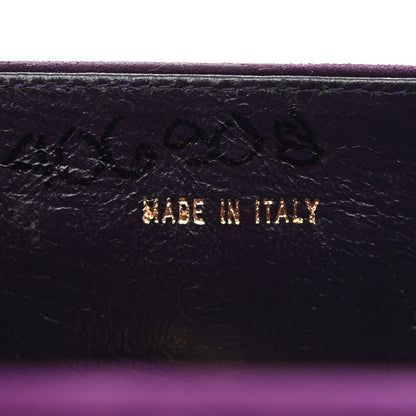 Suede CC Flap Clutch With Chain Purple