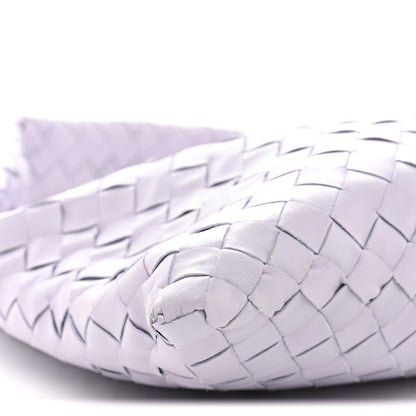 Calfskin Intrecciato Small Hop Oyster Lilac