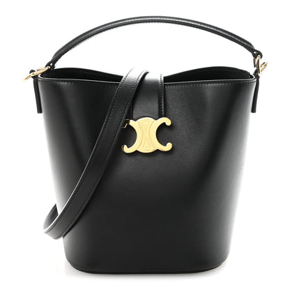 Smooth Calfskin Triomphe Small Louise Bag Black
