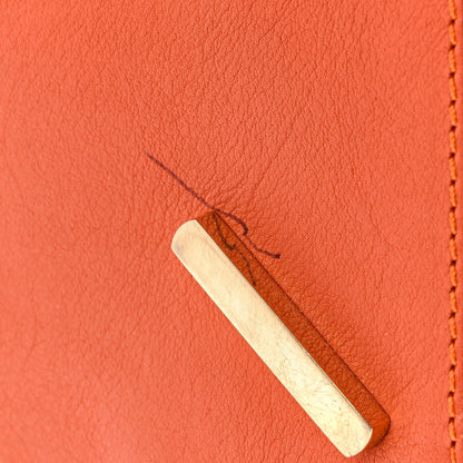 Calfskin Medium Puzzle Bag Orange Multi