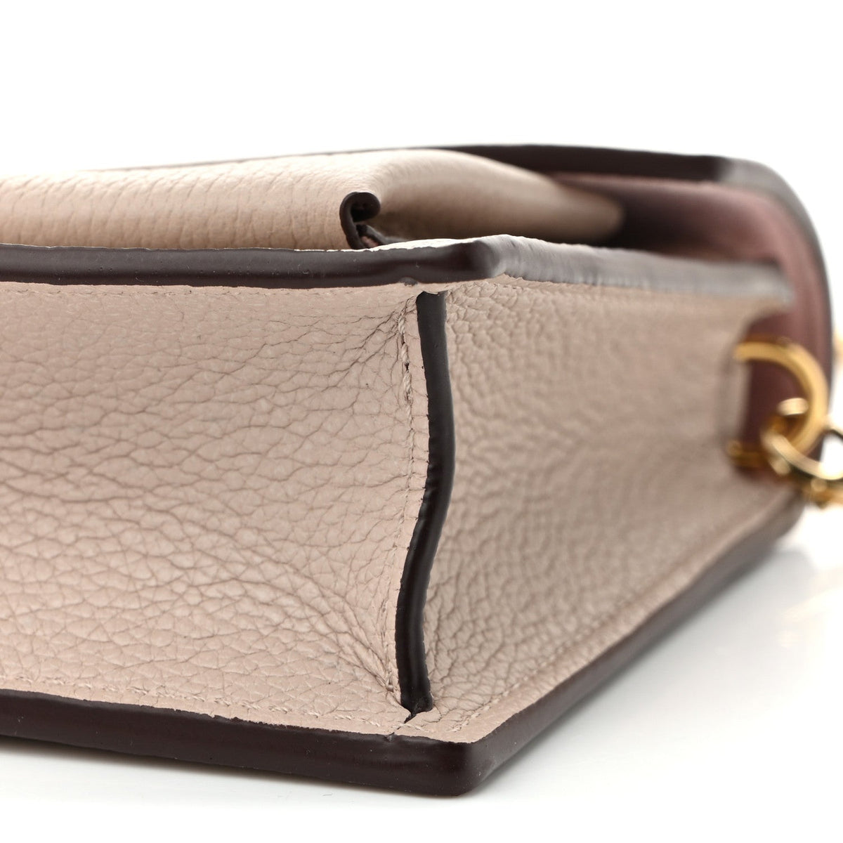 Soft Calfskin My Lockme Chain Pochette Greige