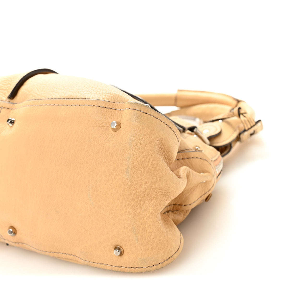 Calfskin Medium Paddington Satchel Taupe