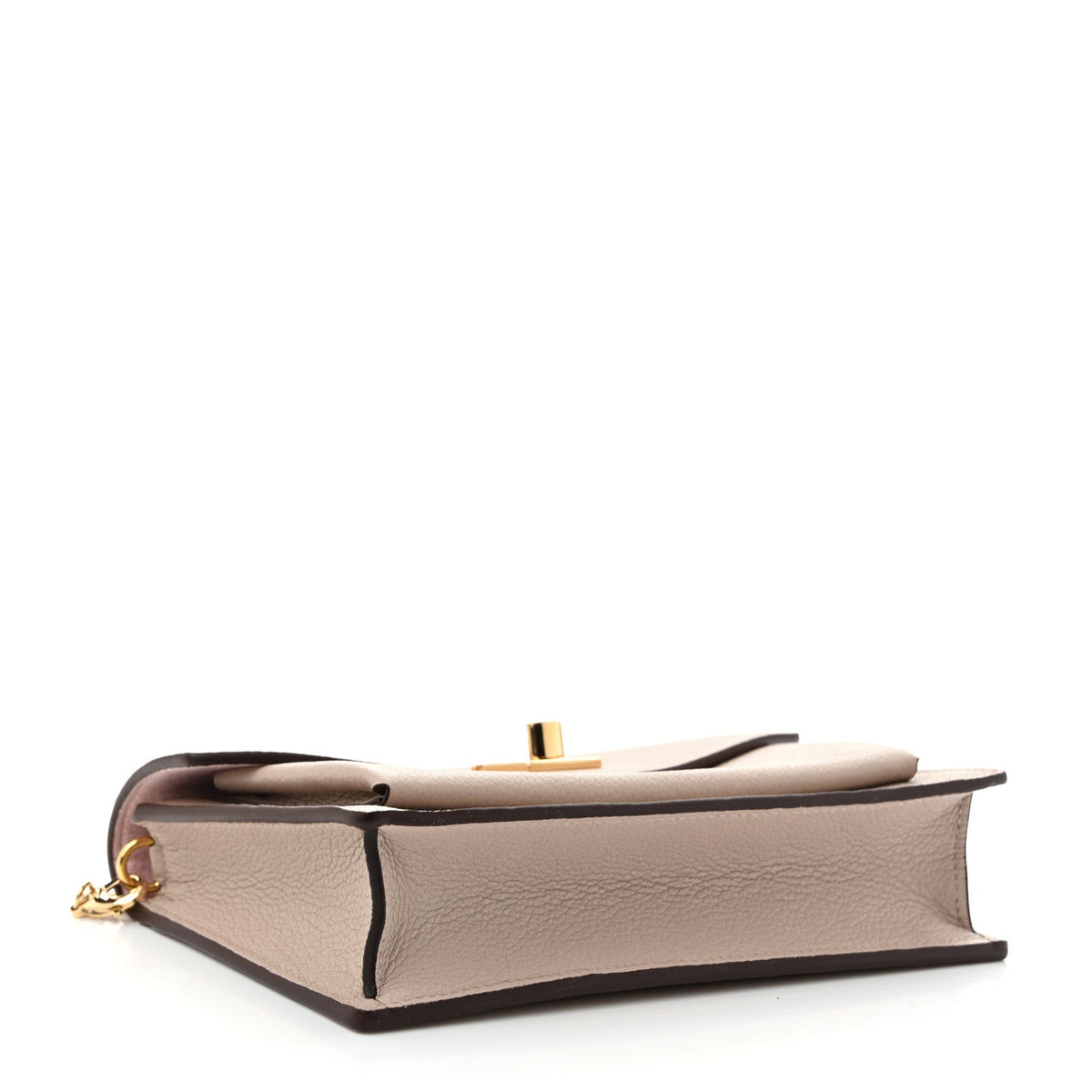 Soft Calfskin My Lockme Chain Pochette Greige