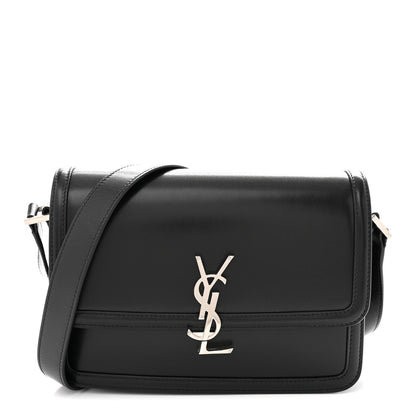 Box Calfskin Monogram Medium Solferino Satchel Black