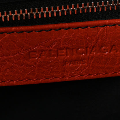 Agneau Giant 12 Silver Hardware City Rouge Ambre