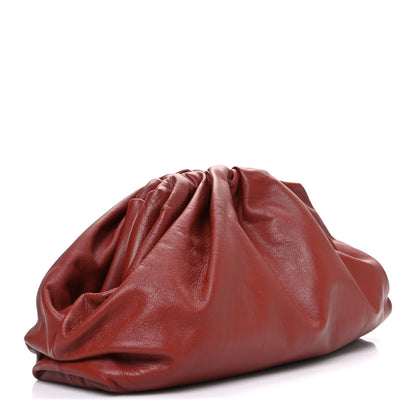 Smooth Butter Calf The Pouch Oversized Clutch Rust