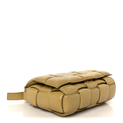 Nappa Maxi Intreccio Padded Cassette Crossbody Bag Tapioca