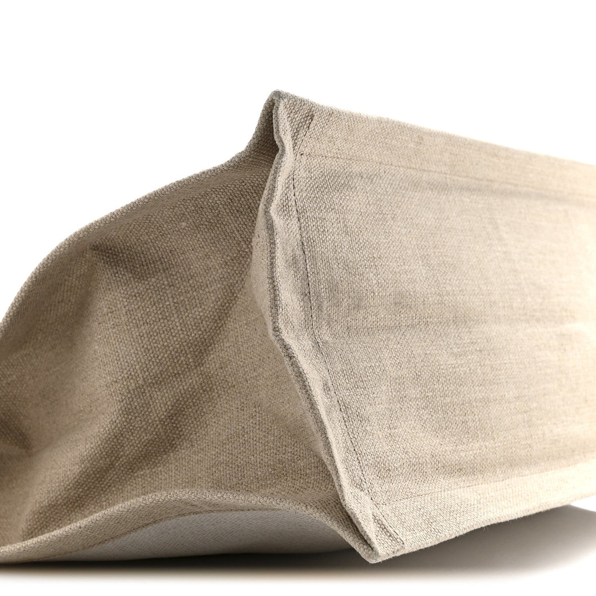 Linen Calfskin Rive Gauche Tote Greggio Natural