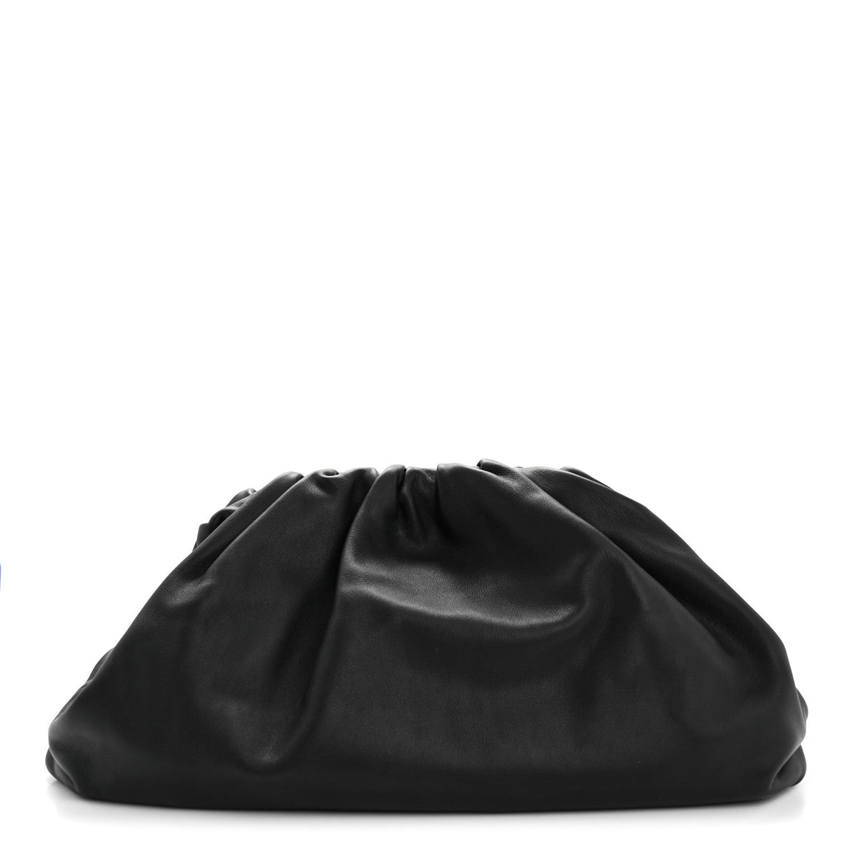 Smooth Butter Calf The Pouch Oversized Clutch Black
