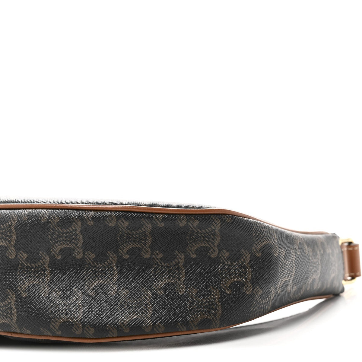 Triomphe Canvas Calfskin Ava Shoulder Bag Tan