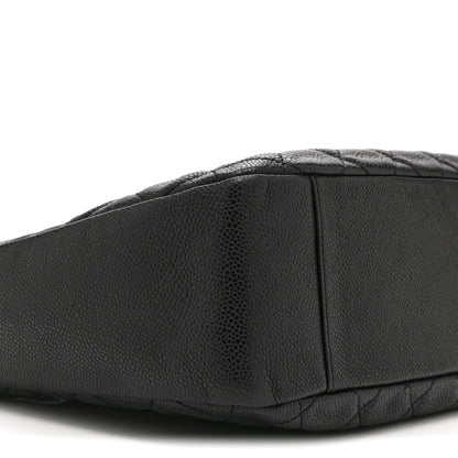 Caviar Quilted Timeless CC Shoulder Bag Black