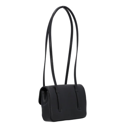 Shiny Caviar Mini Preppy Coco Shoulder Bag Black