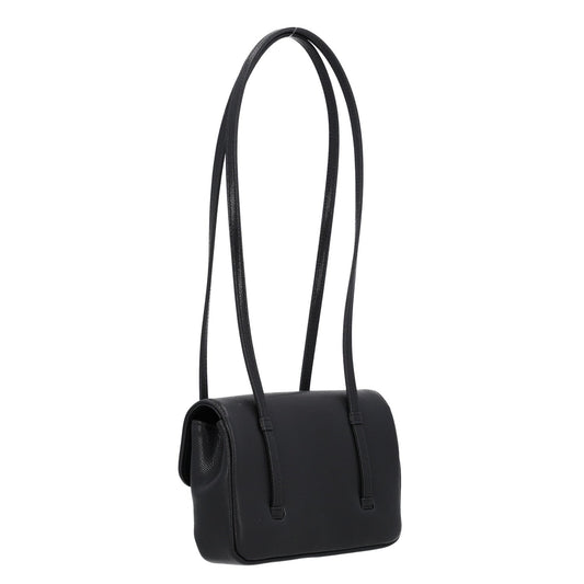 Shiny Caviar Mini Preppy Coco Shoulder Bag Black