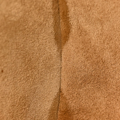 Suede Calfskin Large Lulu Shoulder Bag Beige