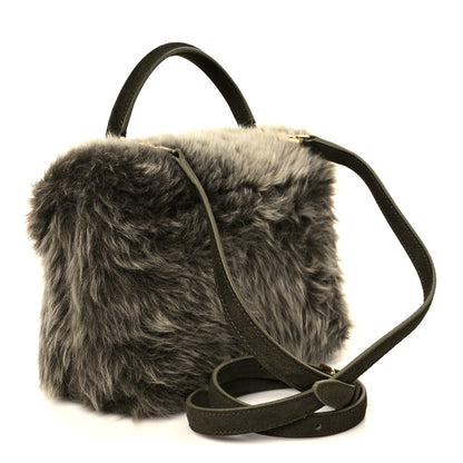 Shearling Suede Calfskin Teen Nino Golden Khaki