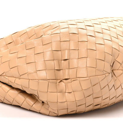 Nappa Intrecciato Small Jodie Hobo Almond