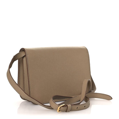 Grained Calfskin Small TB Bag Oat Beige