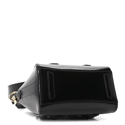 Box Calfskin Toy Lock Antigona Shoulder Bag Black
