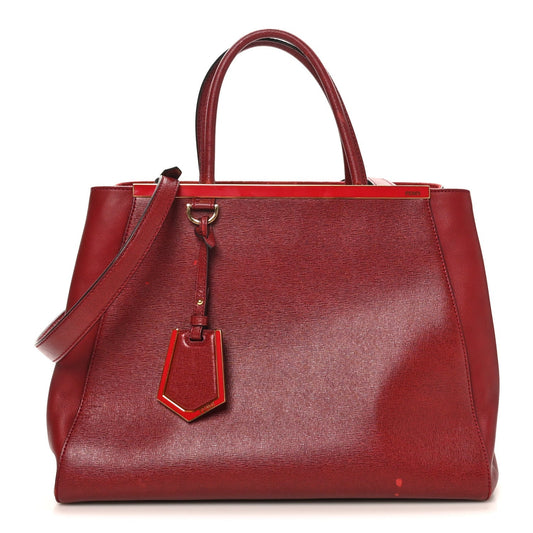 Vitello Elite Regular 2Jours Tote Rosso Scuro Ciliegia