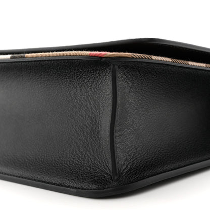Derby Calfskin House Check Mackford Crossbody Bag Black