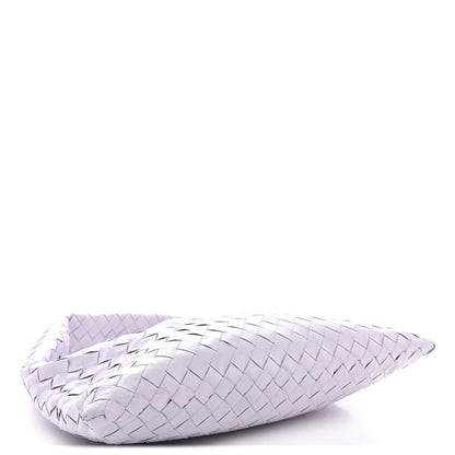 Calfskin Intrecciato Small Hop Oyster Lilac