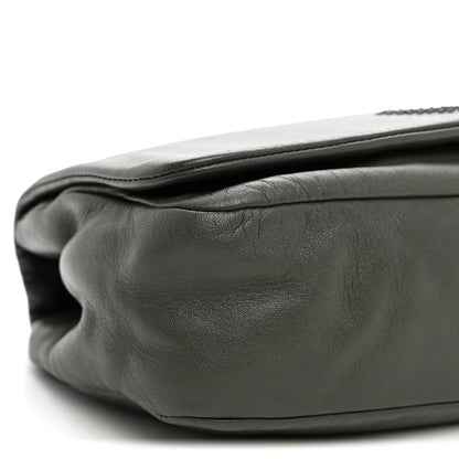 Lambskin Studded CC East West Flap Grey