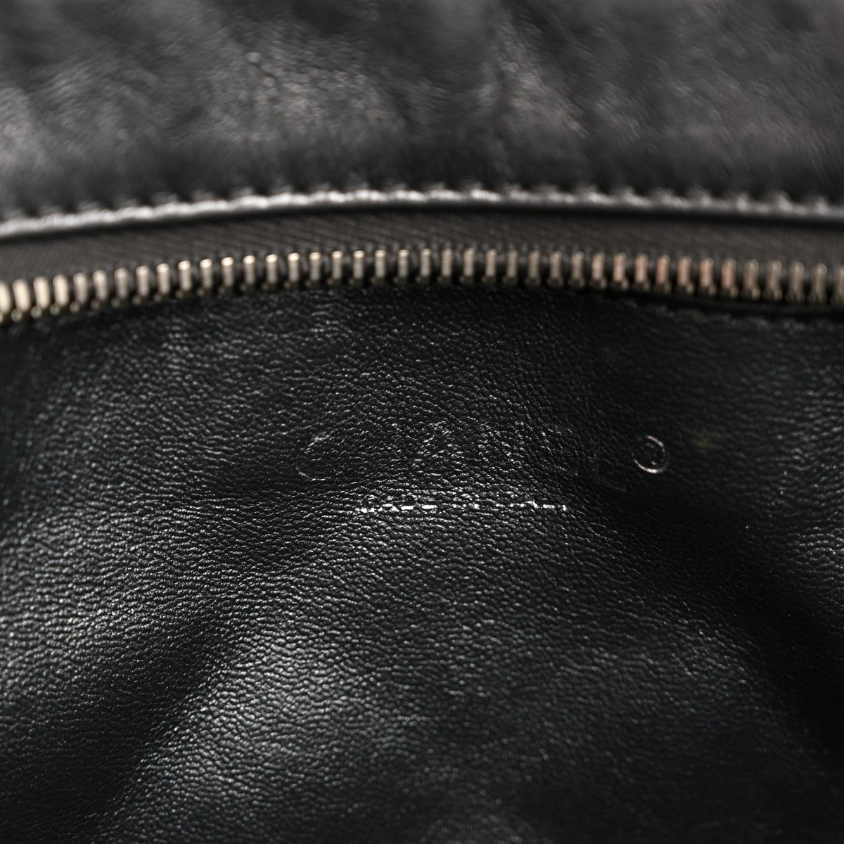 Metallic Aged Calfskin Quilted Large Reissue Camera Case Silver