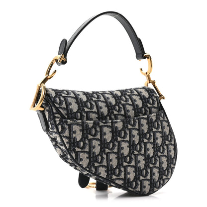Oblique Mini Saddle Bag Blue