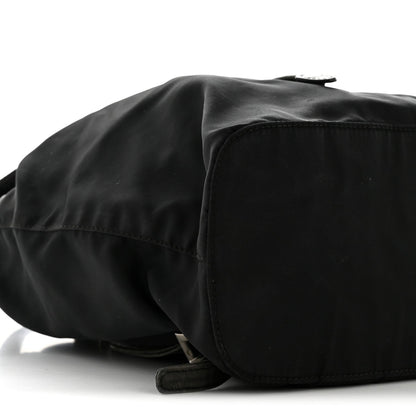 Tessuto Nylon Vela Chain Backpack Black
