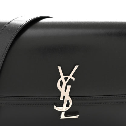 Box Calfskin Monogram Medium Solferino Satchel Black