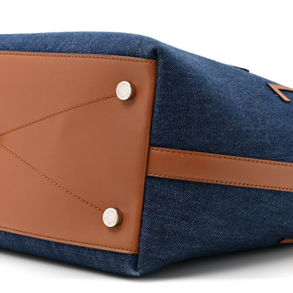 Denim Logo Tote Blue