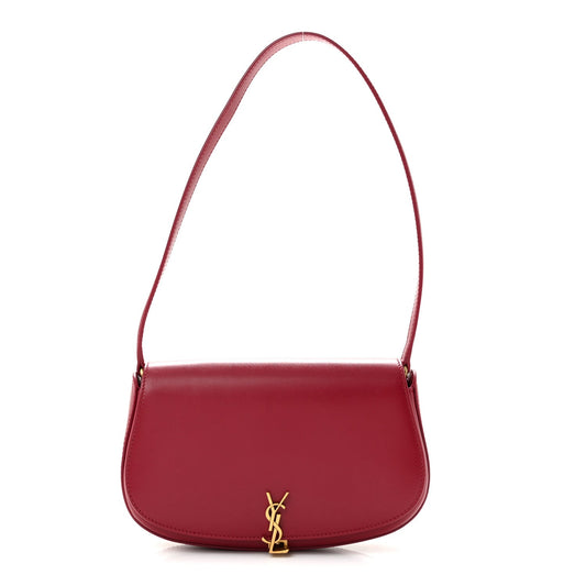 Box Calfskin Mini Voltaire Shoulder Bag Raspberry Pink