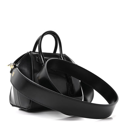 Box Calfskin Toy Lock Antigona Shoulder Bag Black