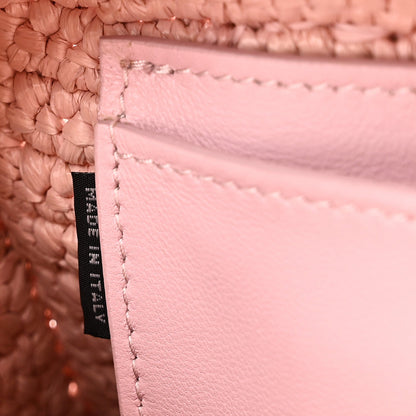 Crochet Calfskin S Narrow Arcadie Alabaster Pink
