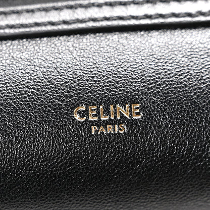 Supple Shiny Lambskin Little New Luggage Black