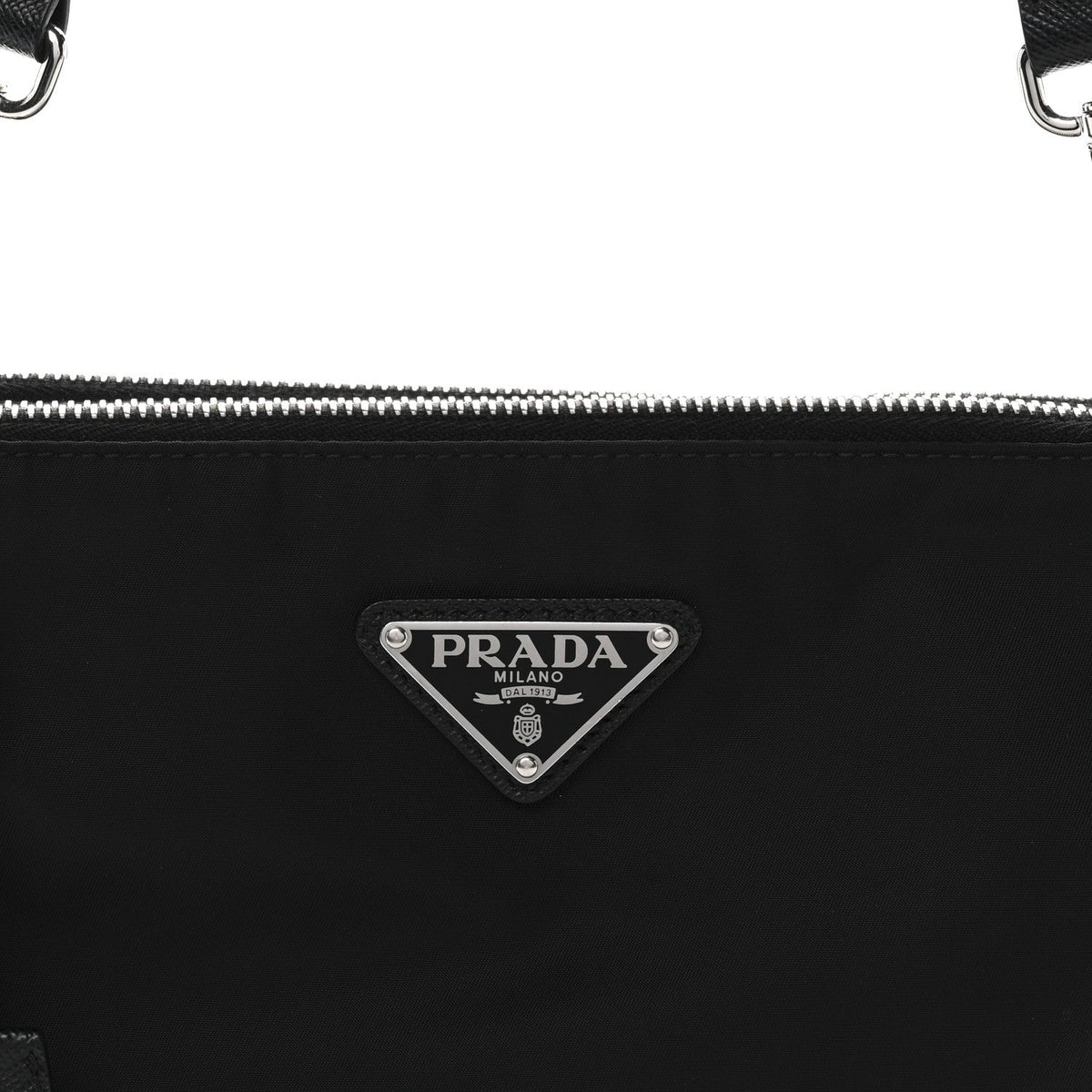 Re-Nylon Saffiano Re-Edition 2000 Double Zip Crossbody Bag Black