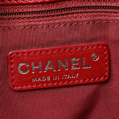 Caviar Quilted Grand Shopping Tote GST Red