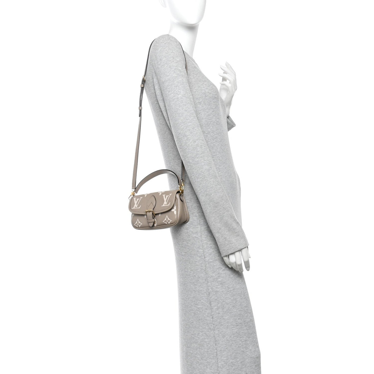 Empreinte Monogram Giant Nano Diane Tourterelle Creme