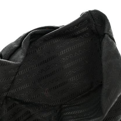 Tessuto Nylon Vela Chain Backpack Black